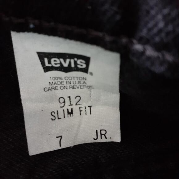 Vintage 90s y2k Levi's High Waisted Denim Jean Shorts Black - Picture 5 of 10